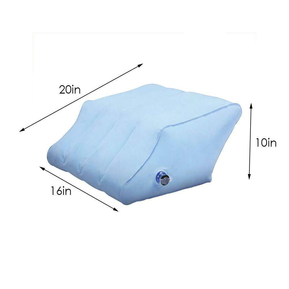 2-in-1 Portable Inflatable Leg and Knee Wedge Pillow