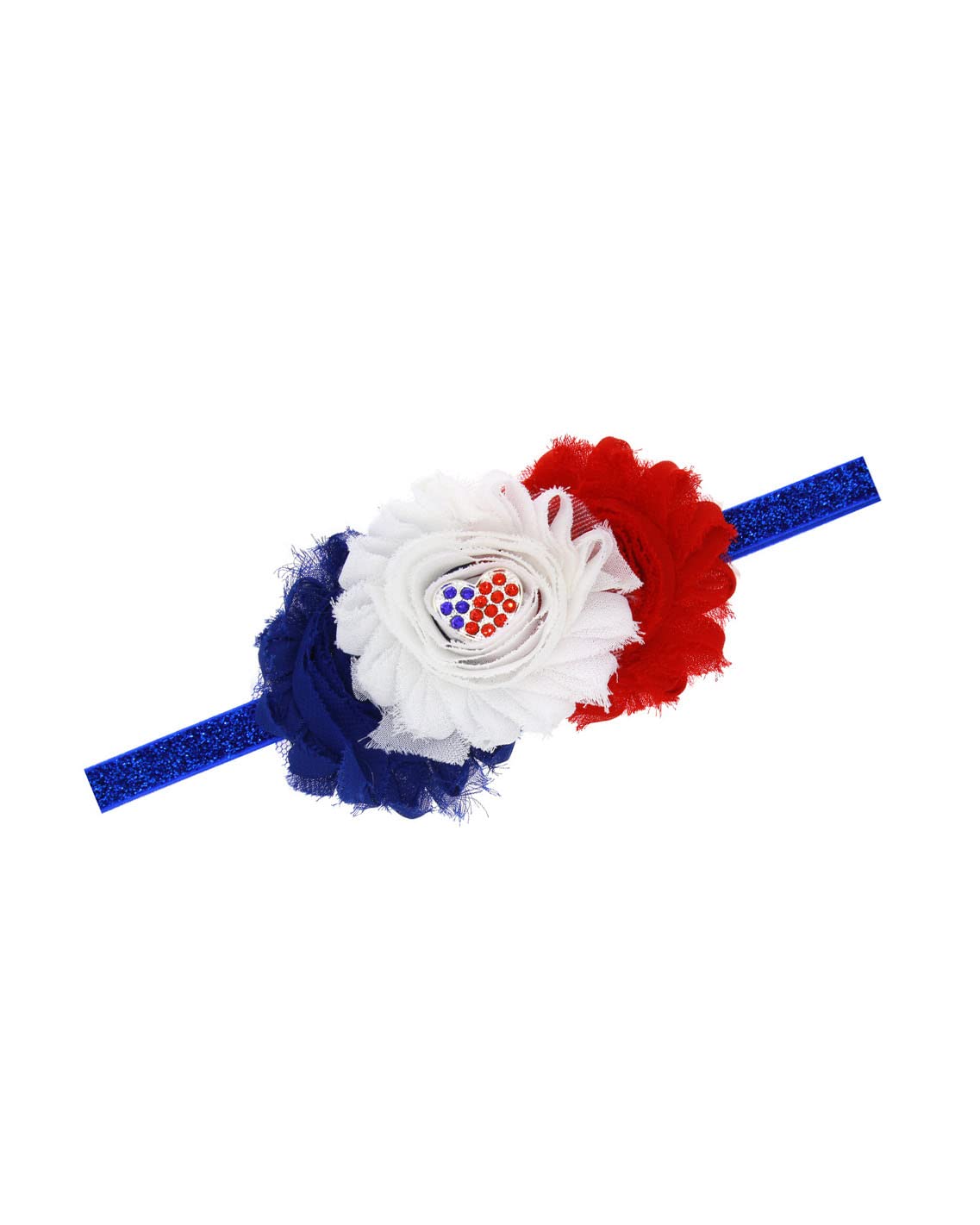 BBTDIN Patriotic Flower Baby Headband 4th of July Flower Hair Band Baby Flag Headwear JHN45 (A1)