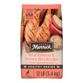 Merrick Healthy Grains Premium Adult Dry Dog Food Wholesome And Natural Kibble With Salmon And Brown Rice - 12.0 lb. Bag
