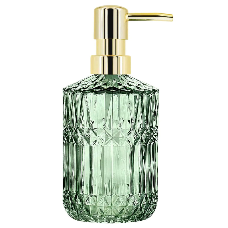 YunNasi Soap Dispenser with Pump Refillable Liquid Hand Soap Dish Soap Dispensers for Bathroom Counter Kitchen Sink (Green)