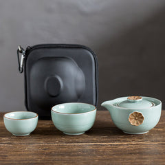 Portable Travel Tea Set with Custom Logo Support