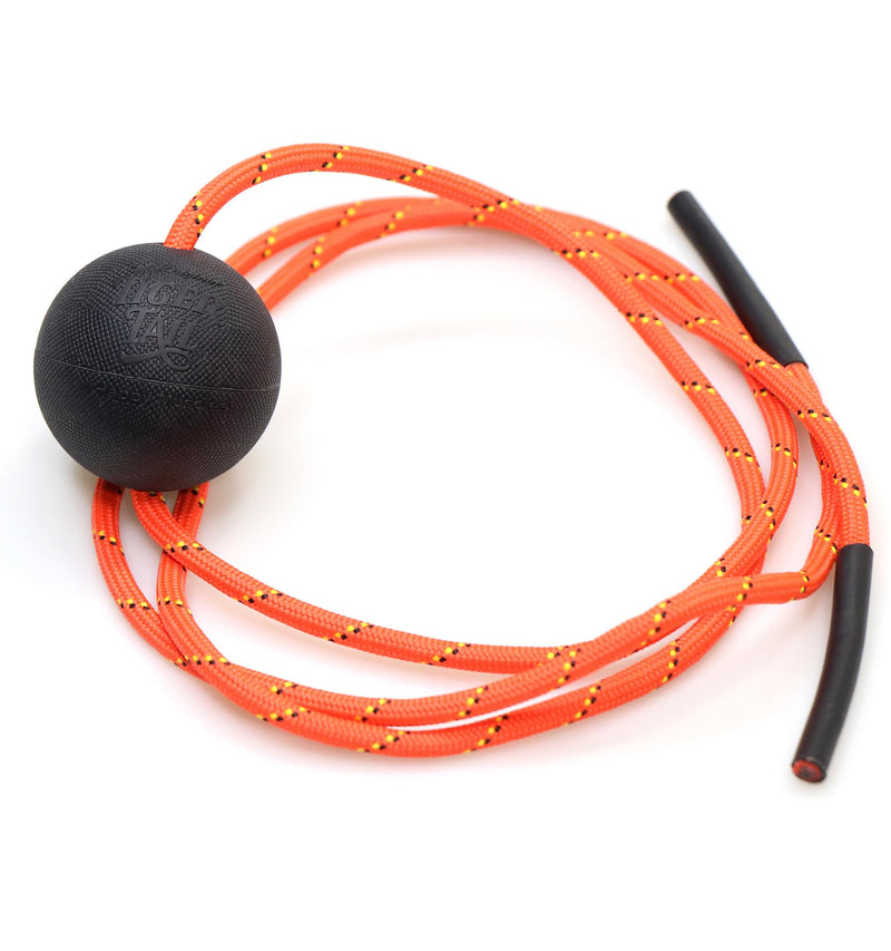 Tiger Tail Tiger Ball 1.7 Foam Roller Ball + 50”+ Corded Rope – Deep Tissue Massage Ball: Feet Legs Neck Back – Trigger Point Massage Therapy – Relieve Muscle Soreness – Muscle Recovery