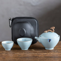 Portable Travel Tea Set with Custom Logo Support