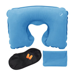Portable U-Shaped Inflatable Travel Neck Pillow