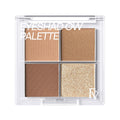 FV Natural Finish Eyeshadow Palette 4 Matte & Metallic High Pigment Shades Long-Lasting Eye Shadow Palette Makeup Crease-Proof Blendable Eye Makeup (Neutral)