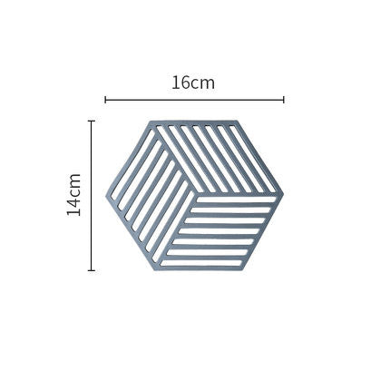 Nordic High-Temperature Hexagonal Table Mats (Set)