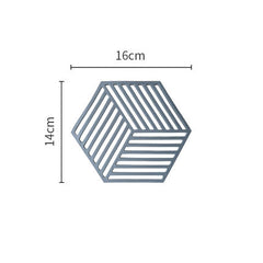 Nordic High-Temperature Hexagonal Table Mats (Set)