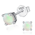 Women Silver Stud Earrings for Women Solid 14K White Gold Plated Sterling Silver Earrings For Women Birthstone Earrings CZ Earrings Anniversary Birthday Gifts for Women Wife Christmas-2CT-10