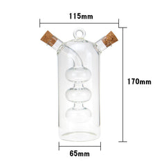 High-Temperature Glass Tea Set with Oil and Vinegar Dispenser