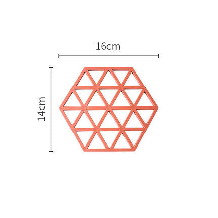 Nordic High-Temperature Hexagonal Table Mats (Set)