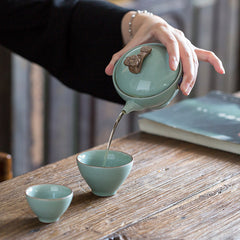 Portable Travel Tea Set with Custom Logo Support