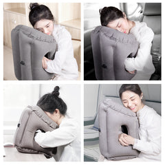 Travel Neck Pillow - Inflatable for Office and Airplane