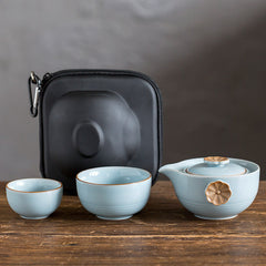 Portable Travel Tea Set with Custom Logo Support