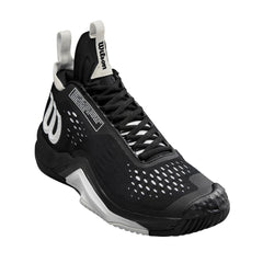 WILSON Rush Pro Tour Mid Mens Tennis Shoe Sneaker Black/White 8.5