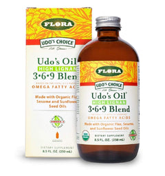 Flora - Udos Choice Omega 369 Oil Blend High Lignan 8.5 Fl Oz