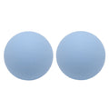 Hard Lacrosse Ball Massage Ball Therapy. Firm Trigger Point Massager Tool for Deep Tissue Yoga Physiotherapy Myofascial Release Muscle Relax Plantar Fasciitis Pain Relief (2 Pack) (Blue)