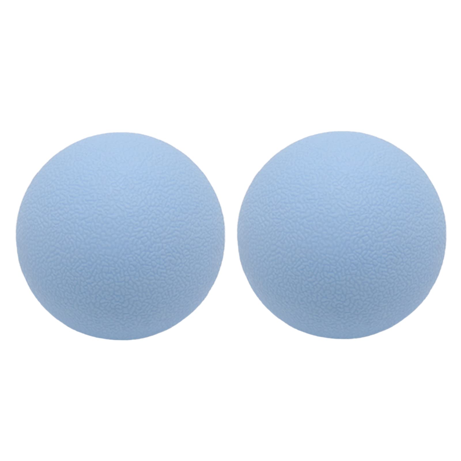 Hard Lacrosse Ball Massage Ball Therapy. Firm Trigger Point Massager Tool for Deep Tissue Yoga Physiotherapy Myofascial Release Muscle Relax Plantar Fasciitis Pain Relief (2 Pack) (Blue)