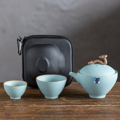 Portable Travel Tea Set with Custom Logo Support