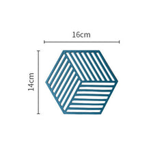 Nordic High-Temperature Hexagonal Table Mats (Set)