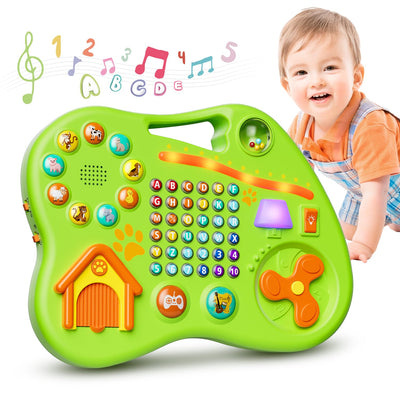 9-in-1 Bilingual Educational Toy for 1 Year Old Girl Boy Montessori Musical Toys for Toddlers 1-3 Learning Baby Toy 6-12-18 Month Age First Christmas 1st Birthday Gifts for 1-2 Year Old