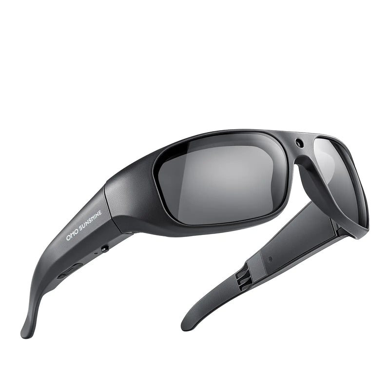 OhO sunshine Camera Sunglasses4K Video 24M Resolution H.265 Smart Glasses with Built-in 64G MemorySafety Sunglasses for Outdoor Adventures
