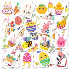 Easter Tattoos for Kids Easter Basket Stuffers Temporary Tattoos for KidsEgg Fillers Stickers for Boys and GirlsKids Easter Gifts Goodie Bag Fillers for Teens - Easter Games Crafts Party Favors