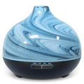 Essential Oil Diffuser Electric Aromatherapy Diffuser Art Glass Ultrasonic Fragrance Oil Diffuser with 4 Mist Mode 7 Changing Colors Auto-Shut Off Function for Home Office - 300ml Grey
