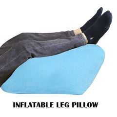 2-in-1 Portable Inflatable Leg and Knee Wedge Pillow