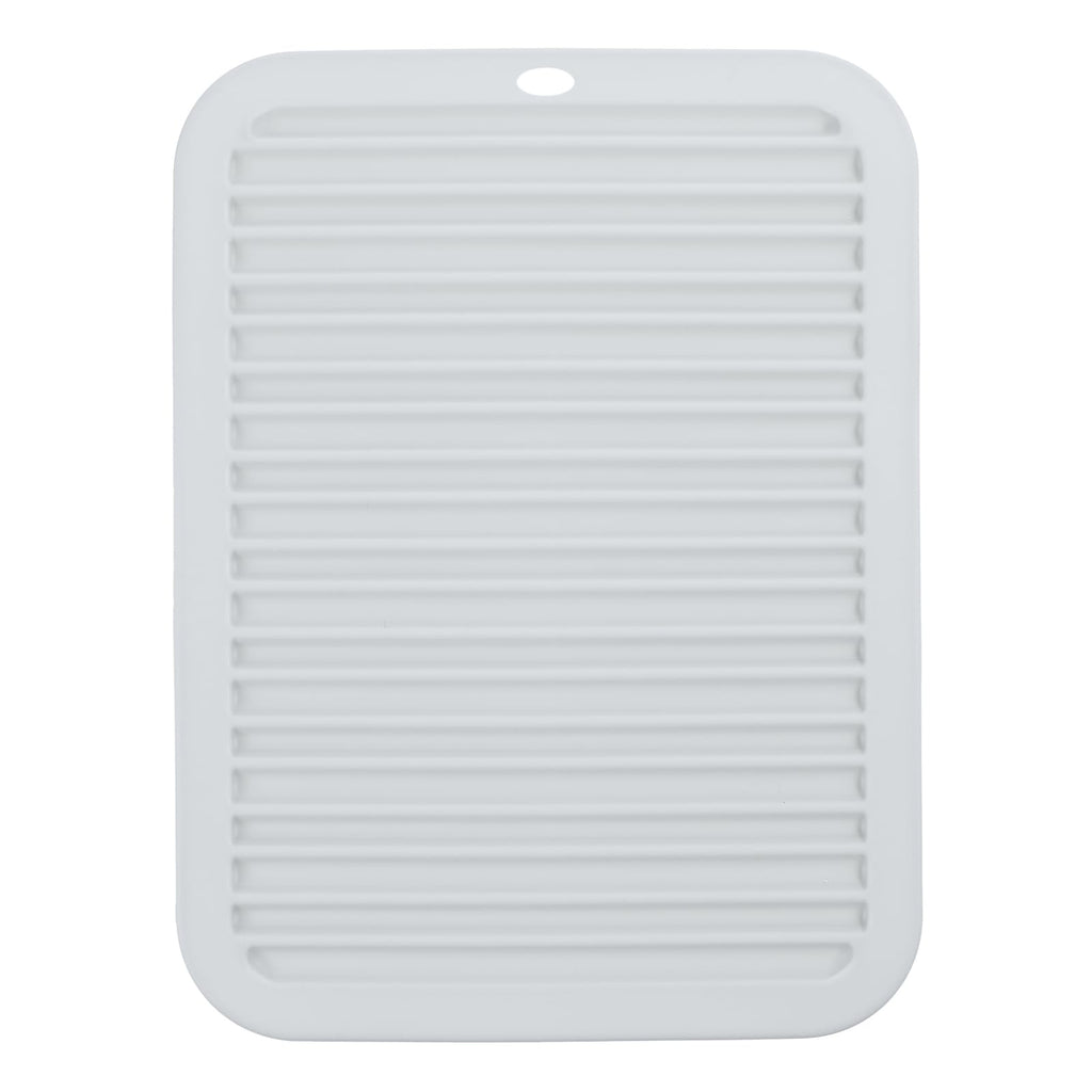 Large Silicone Heat Resistant Mat 12"x 9" Professional Heat Mat for Curling Iron Hair Strainghtener and Styling Tool Appliances Flat Iron Mat Travel Silicone Mat for Hair Dryer Salon Tools Gray