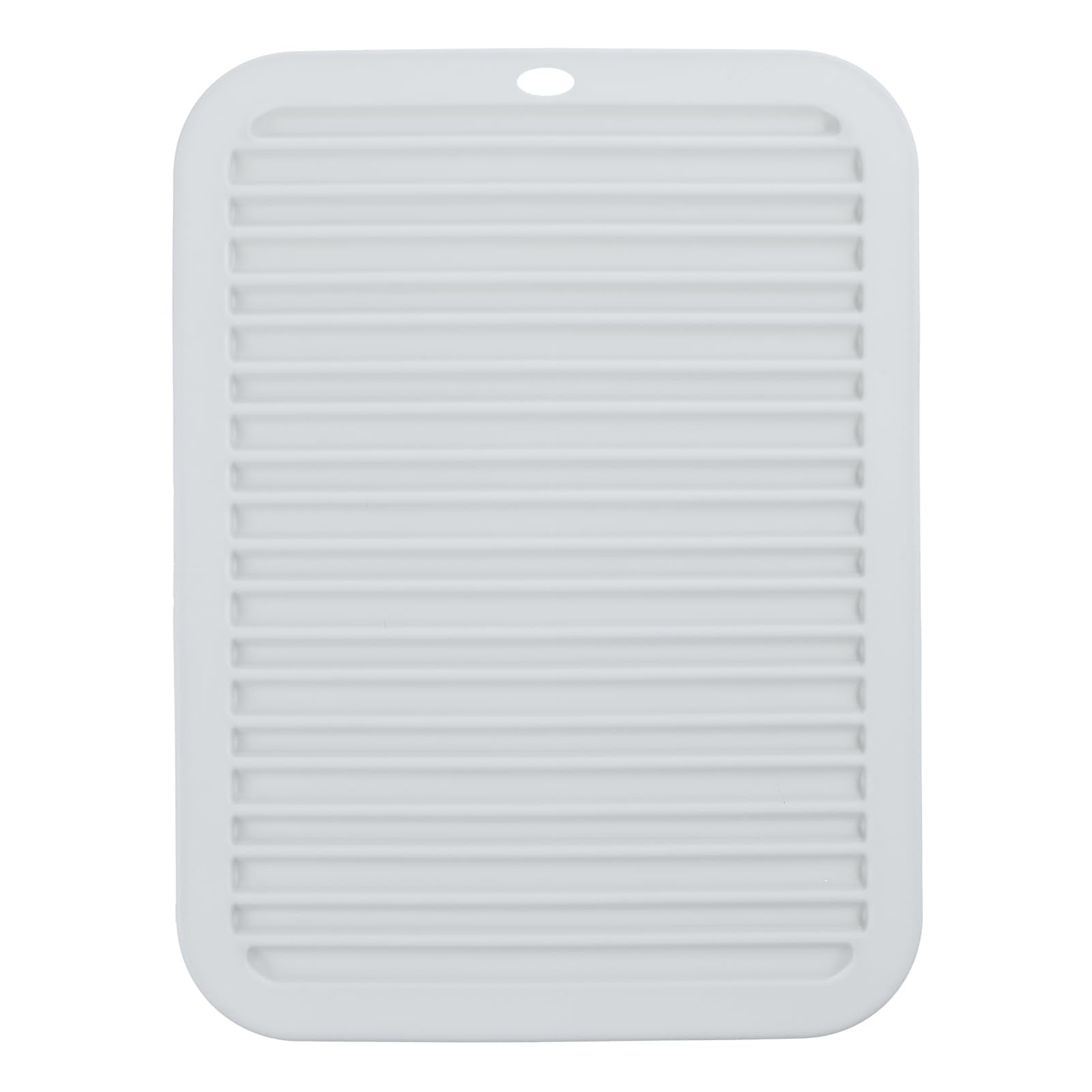 Large Silicone Heat Resistant Mat 12"x 9" Professional Heat Mat for Curling Iron Hair Strainghtener and Styling Tool Appliances Flat Iron Mat Travel Silicone Mat for Hair Dryer Salon Tools Gray