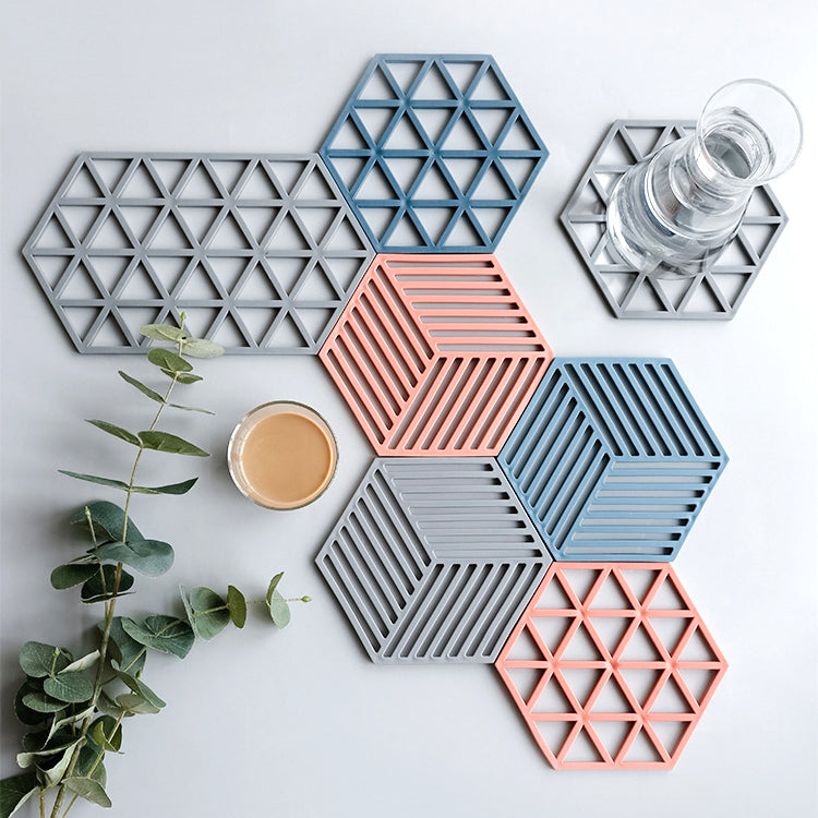 Nordic High-Temperature Hexagonal Table Mats (Set)