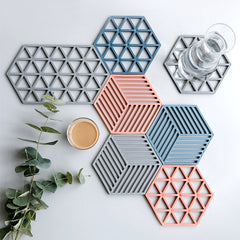 Nordic High-Temperature Hexagonal Table Mats (Set)