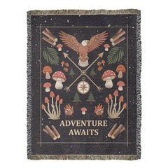 Adventure Awaits - Woven Blanket