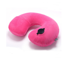 Inflatable U-Shaped Travel Neck Pillow for Comfort