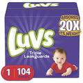 Luvs Luvs Triple leakguards Diapers Size 1 104 Count 104 Count