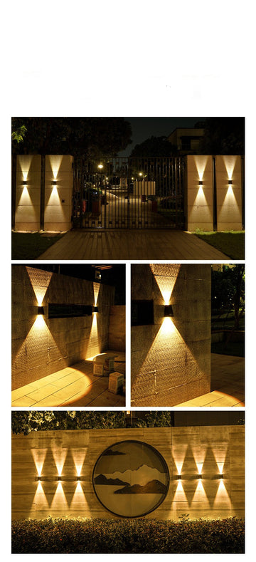 Solar Outdoor Wall Light - Modern Waterproof Landscape Lamp