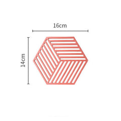 Nordic High-Temperature Hexagonal Table Mats (Set)