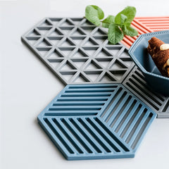 Nordic High-Temperature Hexagonal Table Mats (Set)