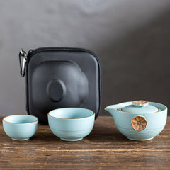 Portable Travel Tea Set with Custom Logo Support