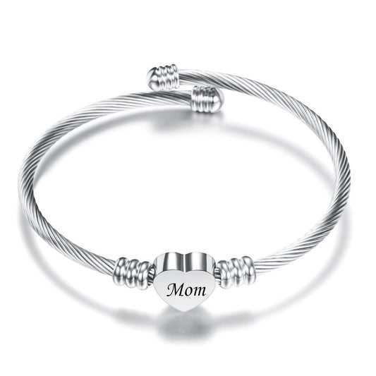 Stainless Steel Braided Bracelets for Mother's Day