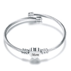 Stainless Steel Braided Bracelets for Mother's Day