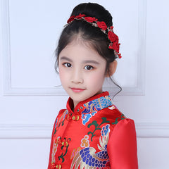 Children's Red Headband Hair Accessory for Weddings
