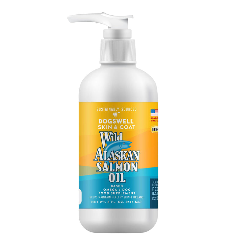 Wild Alaskan Skin & Coat Omega-3 Salmon Oil Based Supplement for Dogs 8 fl. oz.