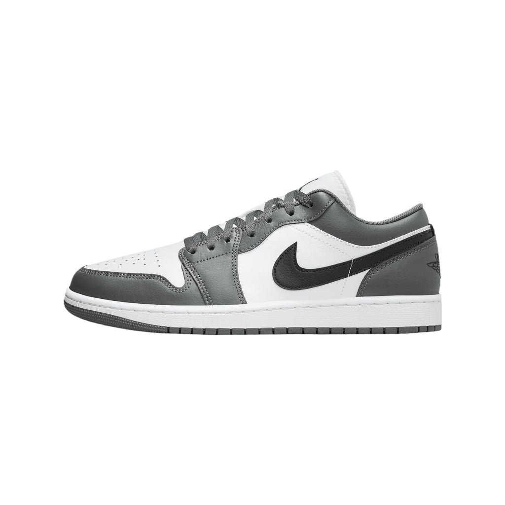 Jordan Mens 1 Low White/Black-Iron Grey (553558 152) - 8
