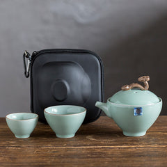 Portable Travel Tea Set with Custom Logo Support