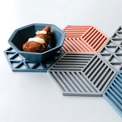 Nordic High-Temperature Hexagonal Table Mats (Set)