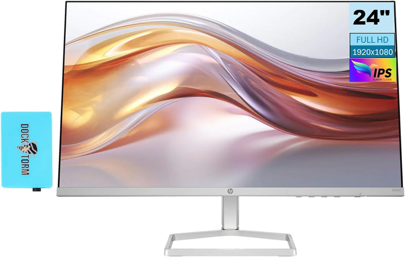 HP Series 5 524sf Monitor 94C17AA#ABA (Replaces M24f) Bundle with Docztorm Dock 24